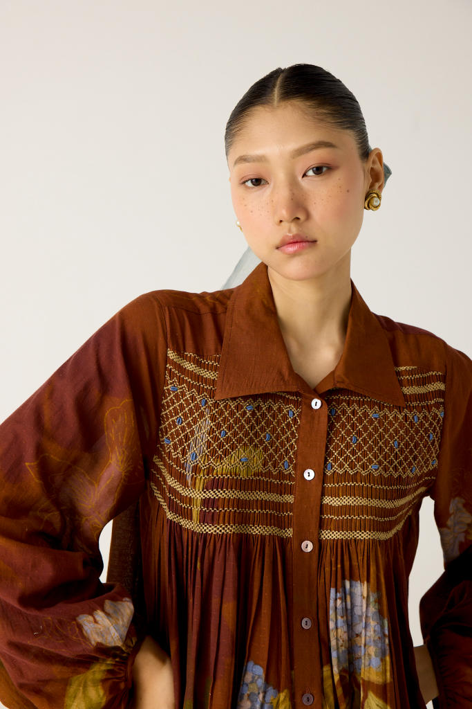 NICO SHIRT-FOLIAGE cotton by CORD in multi for women Worldwide