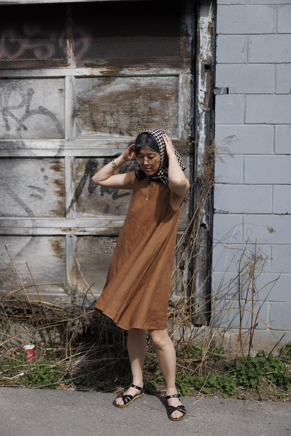 Noon day dress-Brown