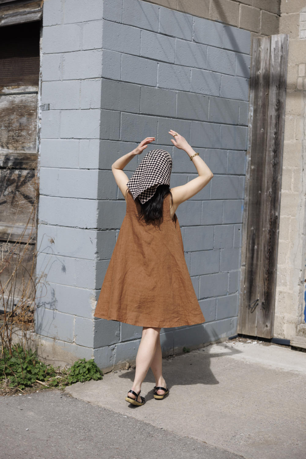 Noon day dress-Brown