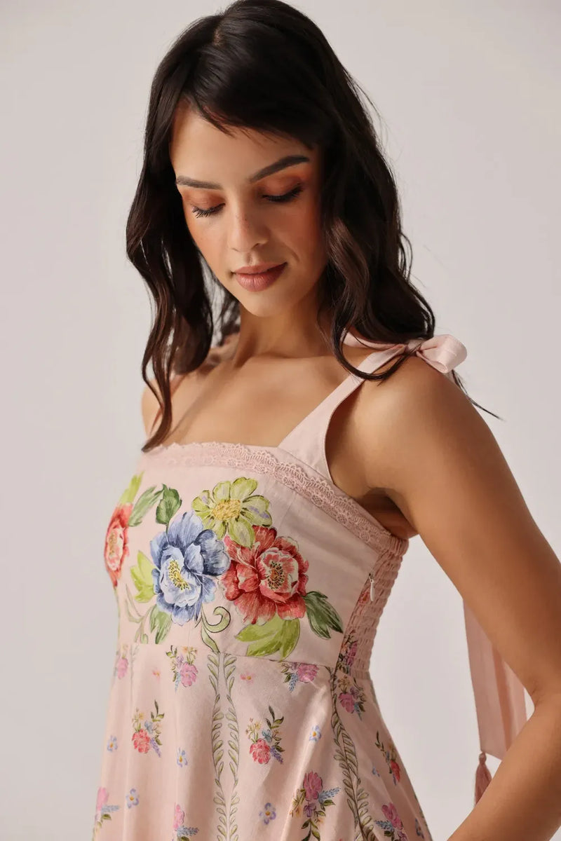 Nora Midi - Bloom all linen by NOIB for women Worldwide