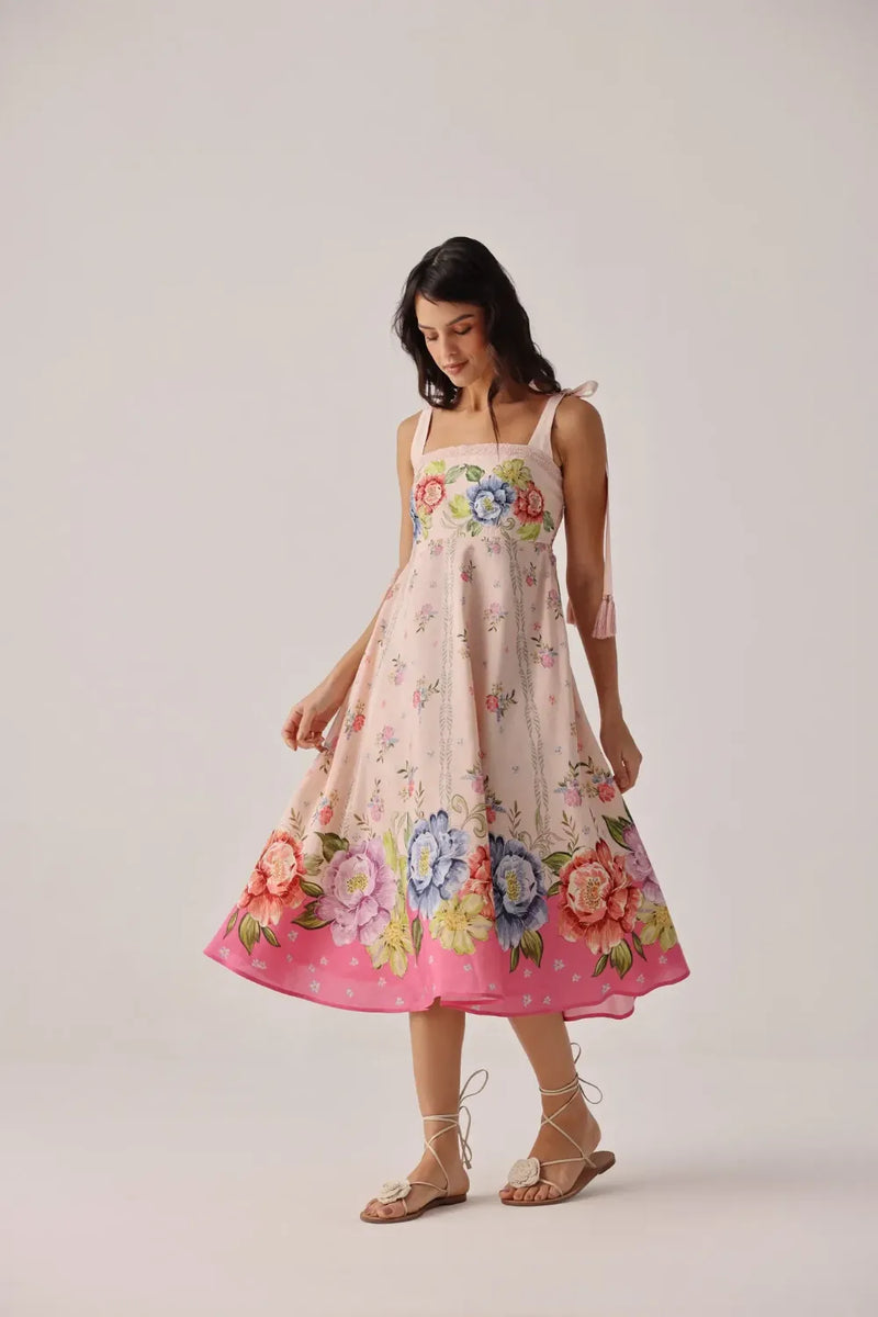 Nora Midi - Bloom all linen by NOIB for women Worldwide