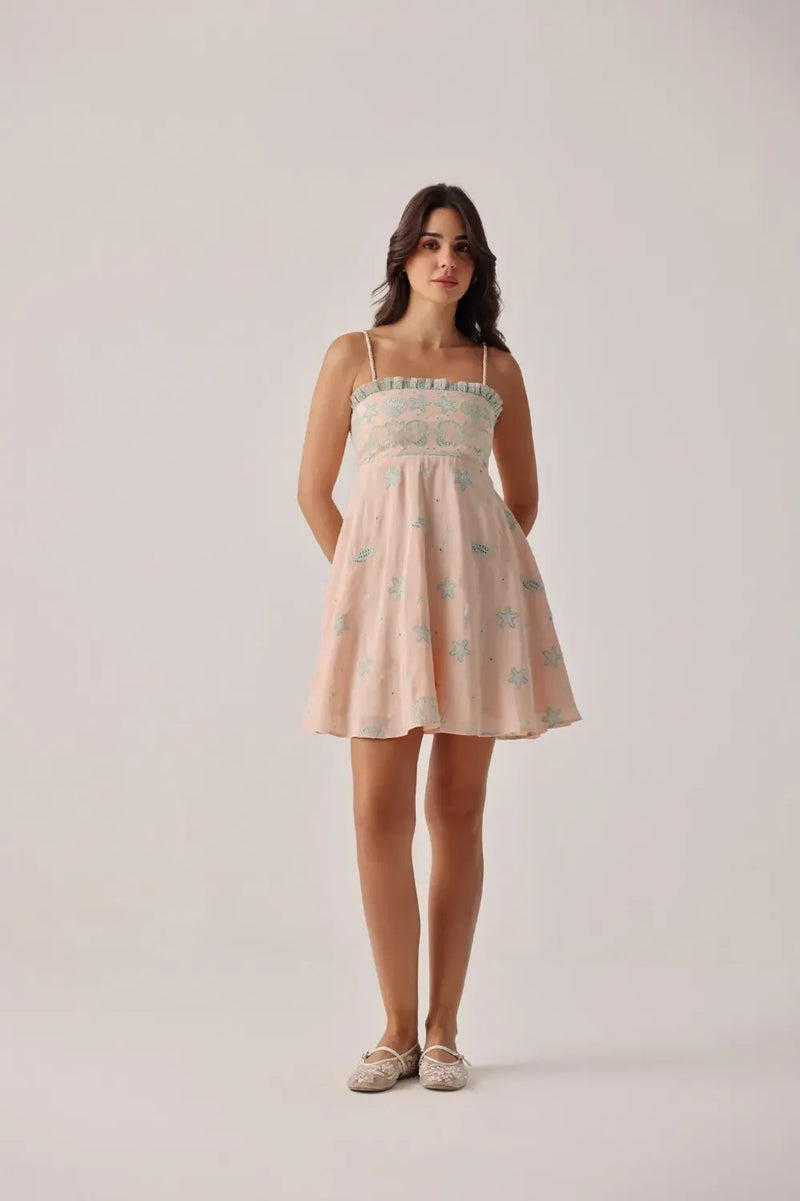 Nora Mini - Peach all linen by NOIB for women Worldwide