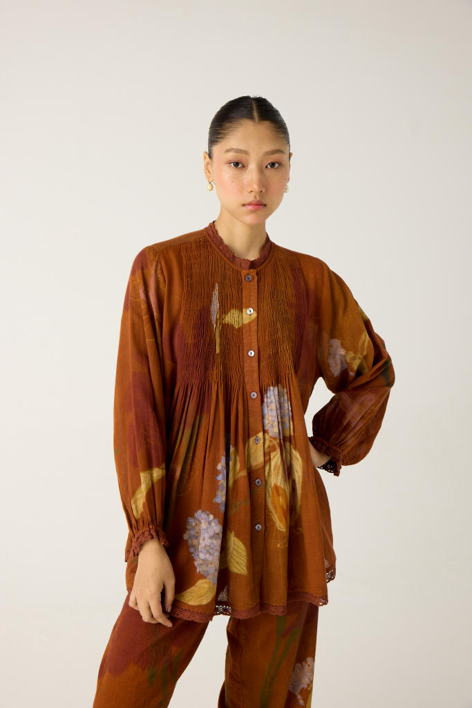 NOVA TOP-FOLIAGE cotton by CORD in multi for women Worldwide