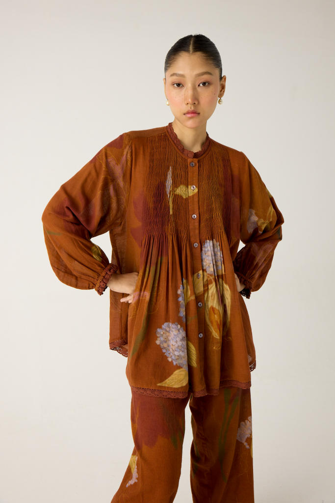 NOVA TOP-FOLIAGE cotton by CORD in multi for women Worldwide