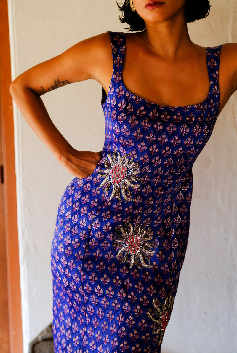 NUR DRESS silk by JodiLife in blue for women Worldwide