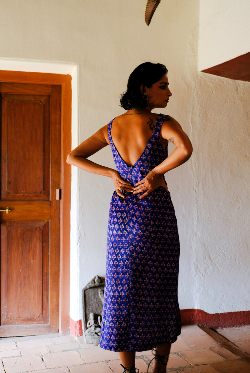NUR DRESS silk by JodiLife in blue for women Worldwide