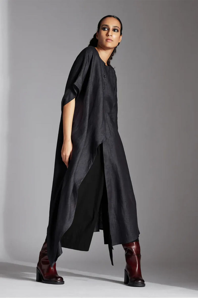 Nysa Shirt-Grey by Chola in grey color for women Worldwide