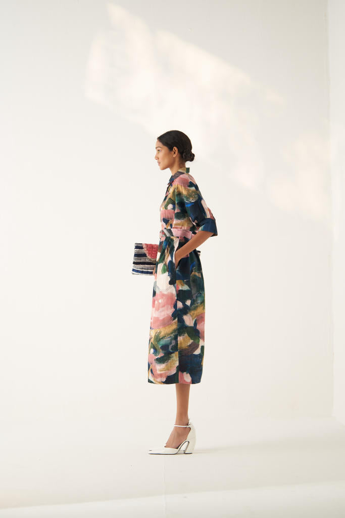 Moonbloom Brunch Dress with belt