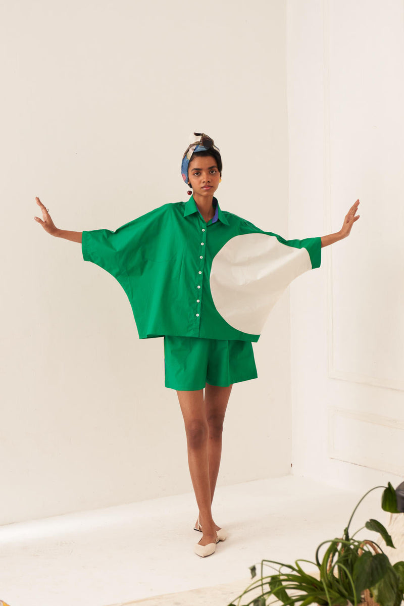Circle Emerald Shirt Set