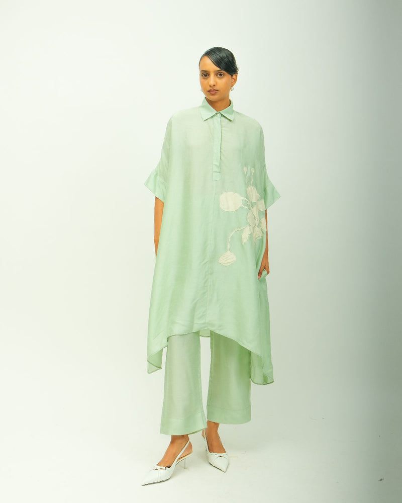 Teal Bloom Kurta Set