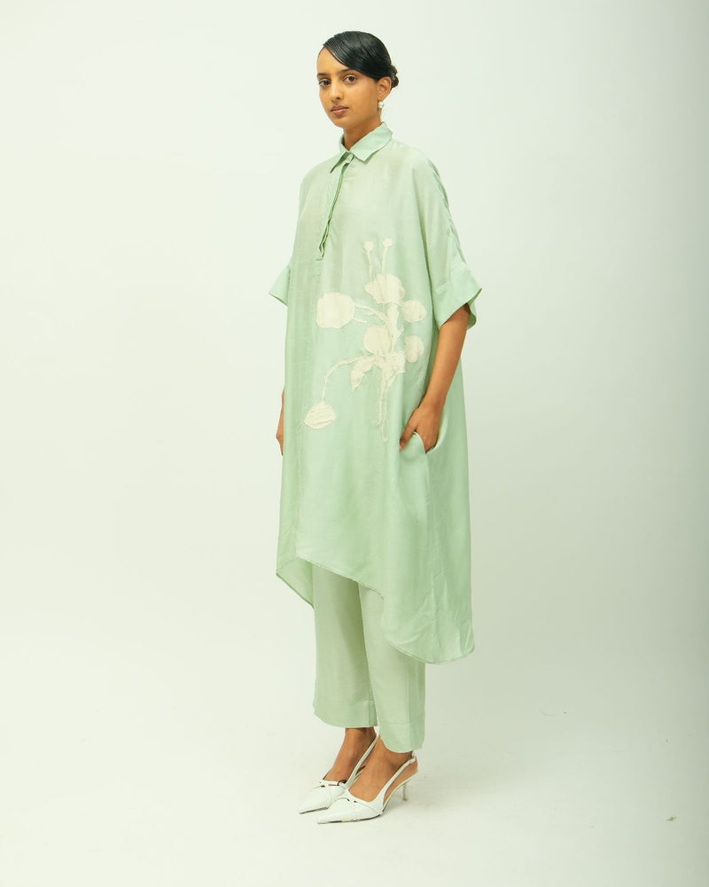 Teal BloomTunic