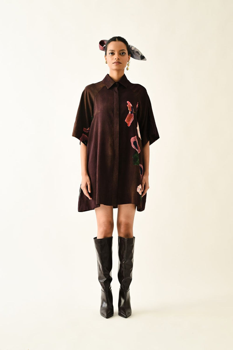 Earth Bloom Aline Short Dress