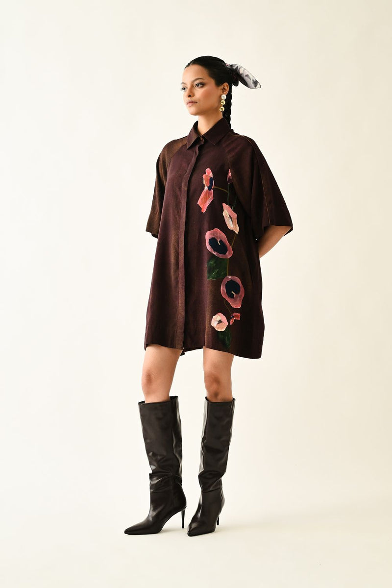 Earth Bloom Aline Short Dress