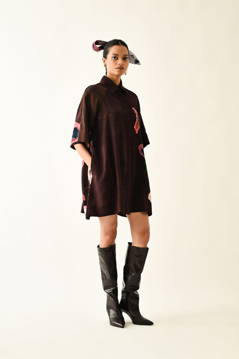 Earth Bloom Aline Short Dress