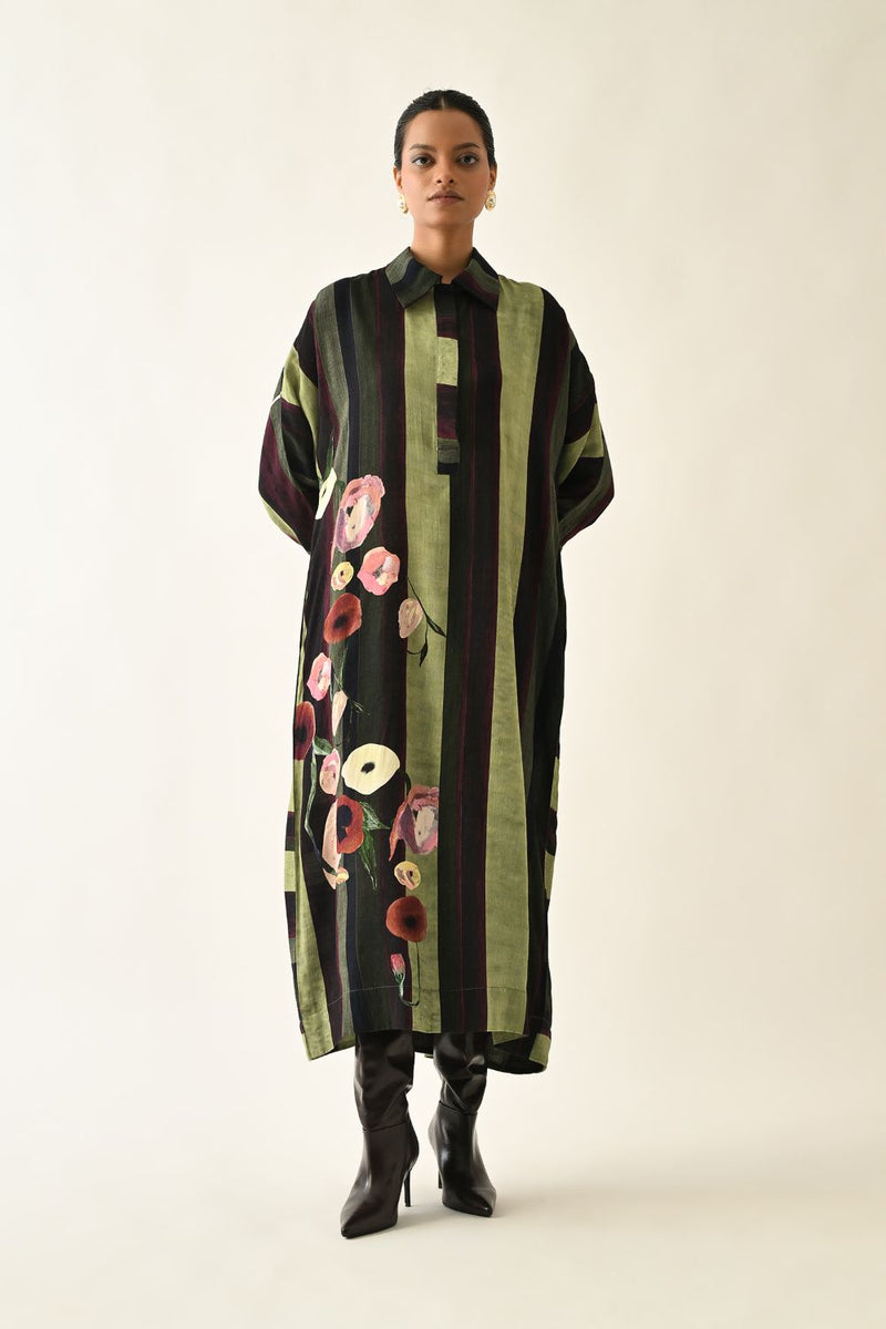 Moss Stripes MH Dress