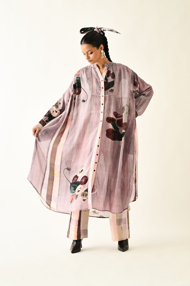 Dusk Pink Thistle Dress