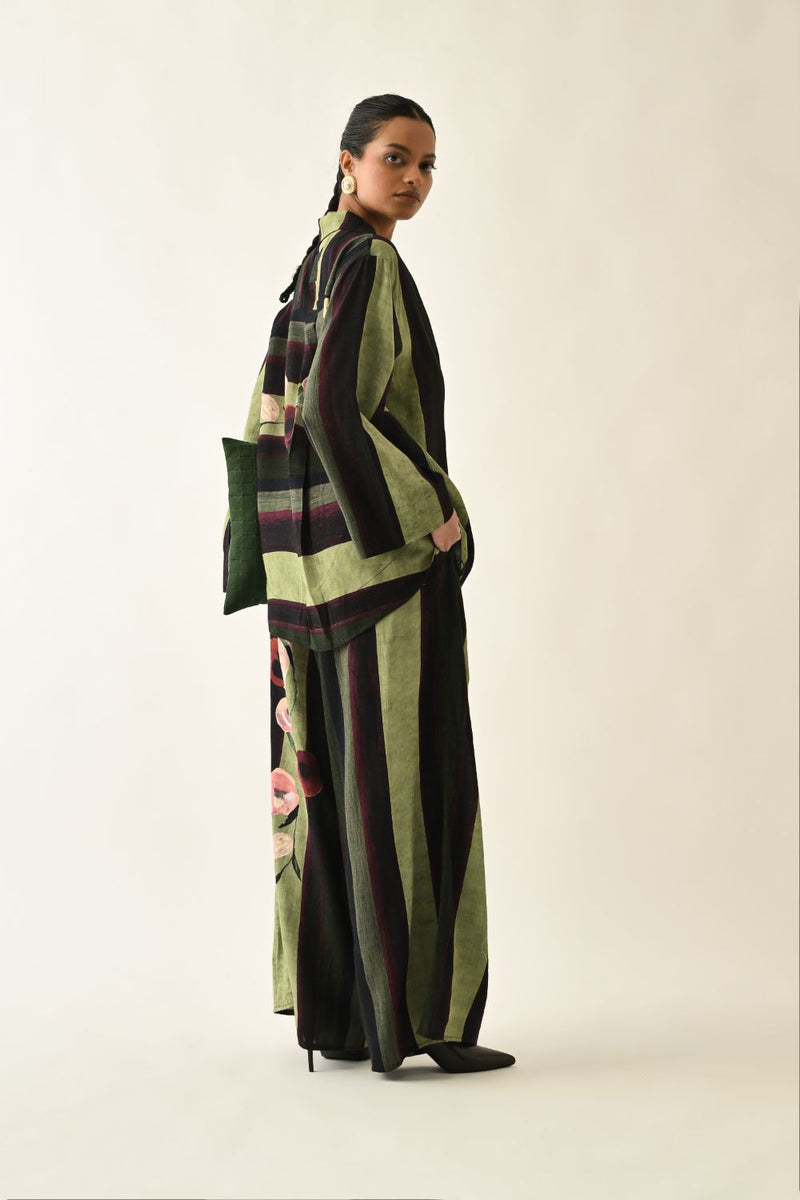 Moss Stripes Jacket Set