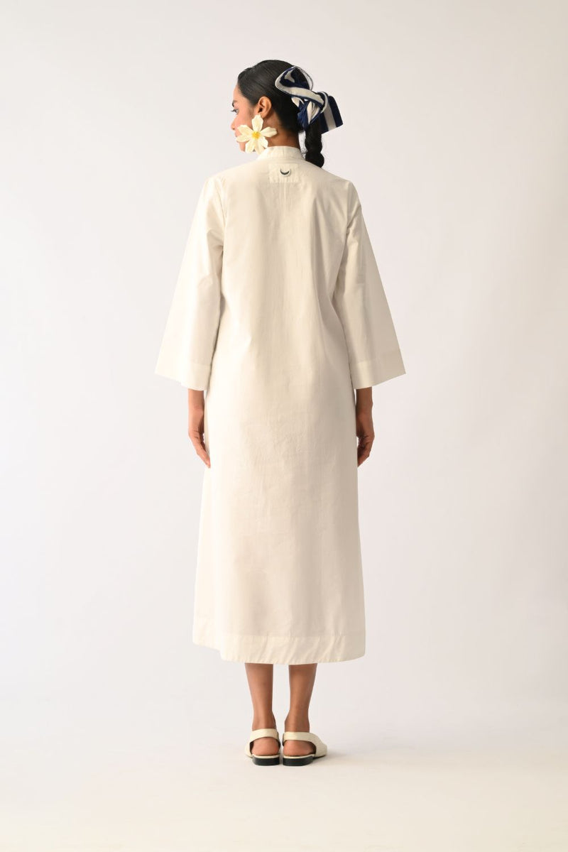 Botanica Ivory PG Aline Appliqué Dress poplin dress by O'Frida in ivory for women Worldwide