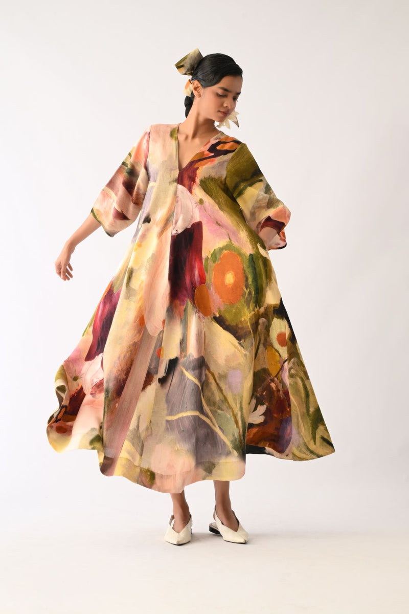 Pollen Mayflower Dress cotton dress by O'Frida in multicolour for women Worldwide