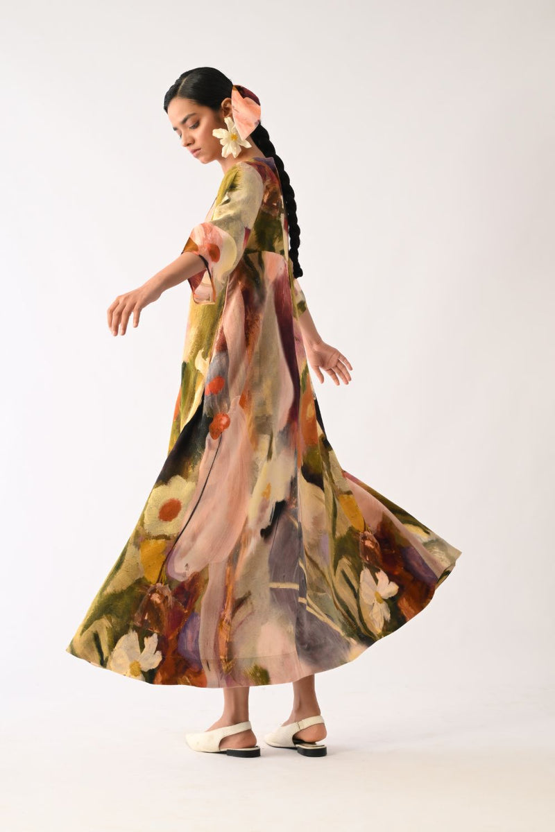 Pollen Mayflower Dress cotton dress by O'Frida in multicolour for women Worldwide