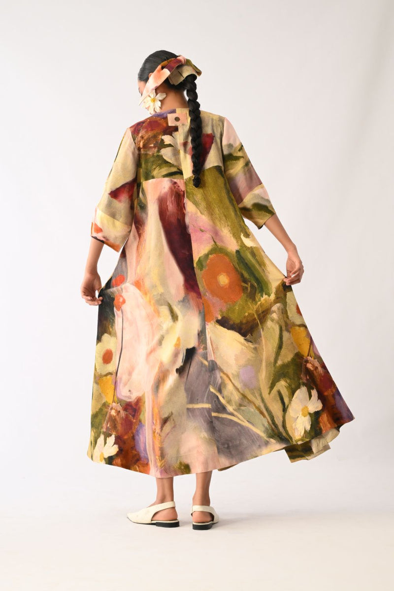 Pollen Mayflower Dress cotton dress by O'Frida in multicolour for women Worldwide