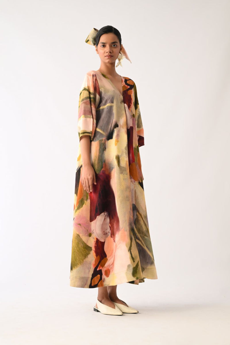 Pollen Mayflower Dress cotton dress by O'Frida in multicolour for women Worldwide