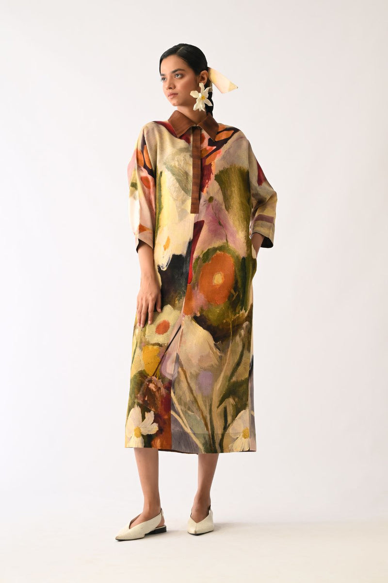 Pollen MH Dress cotton dress by O'Frida in multicolour for women Worldwide