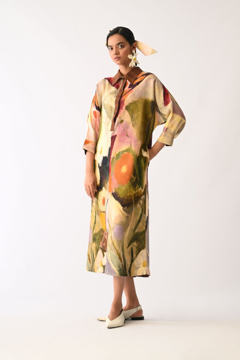 Pollen MH Dress cotton dress by O'Frida in multicolour for women Worldwide
