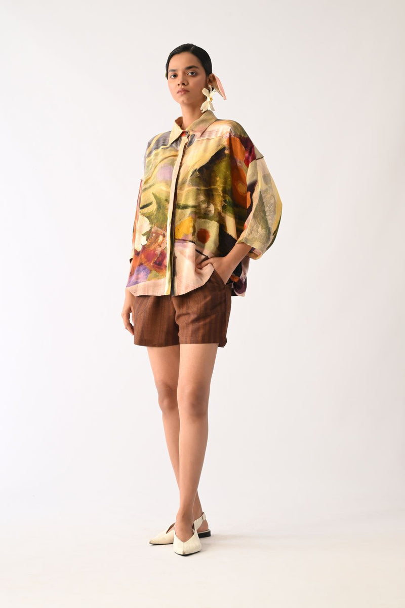 Pollen AE Shirt cotton top/shirt by O'Frida in multicolour for women Worldwide