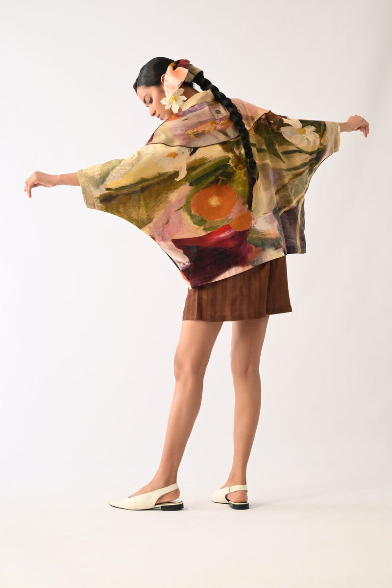Pollen AE Shirt cotton top/shirt by O'Frida in multicolour for women Worldwide