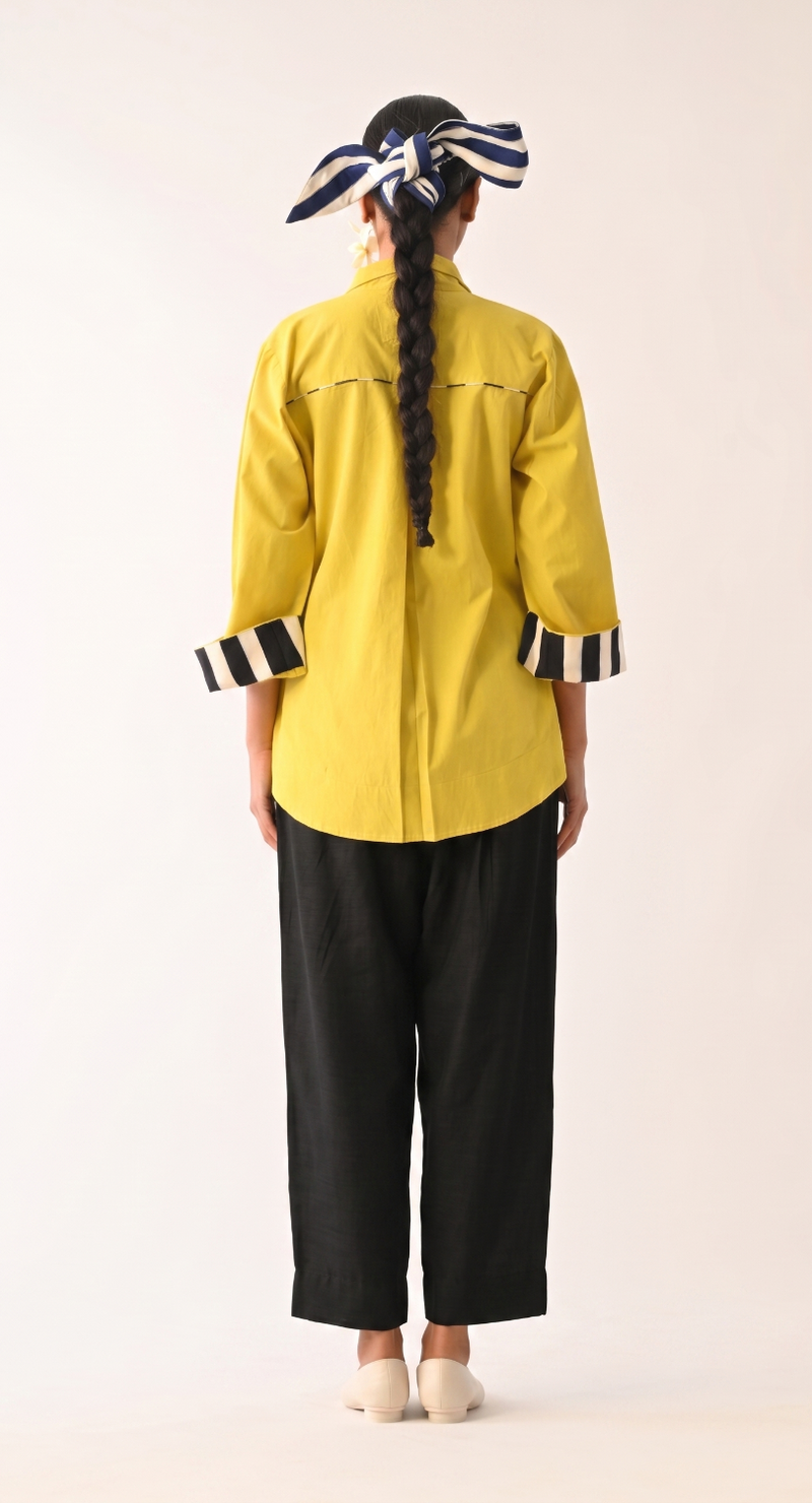 Mono Citrus Psyflora Appliqué Set poplin co-ord set by O'Frida in citrus for women Worldwide