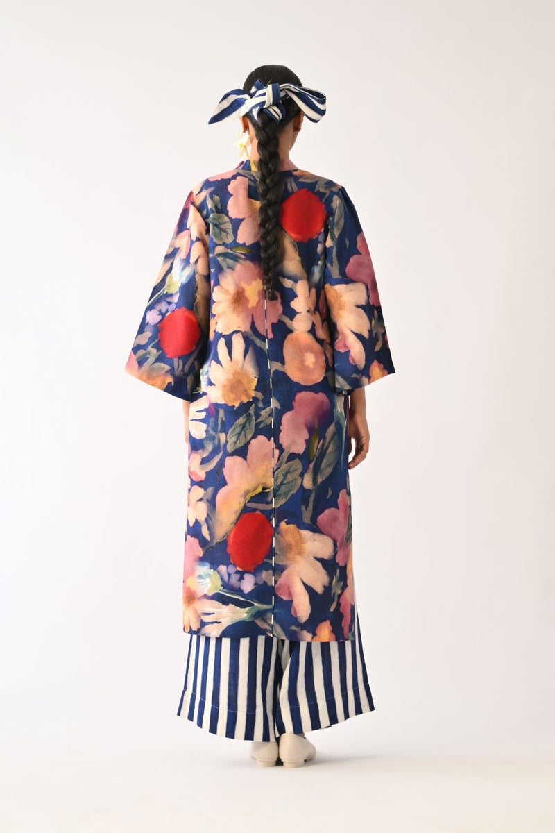 Liberty RB Kurta Set cotton light kurta set by O'Frida in royal blue for women Worldwide