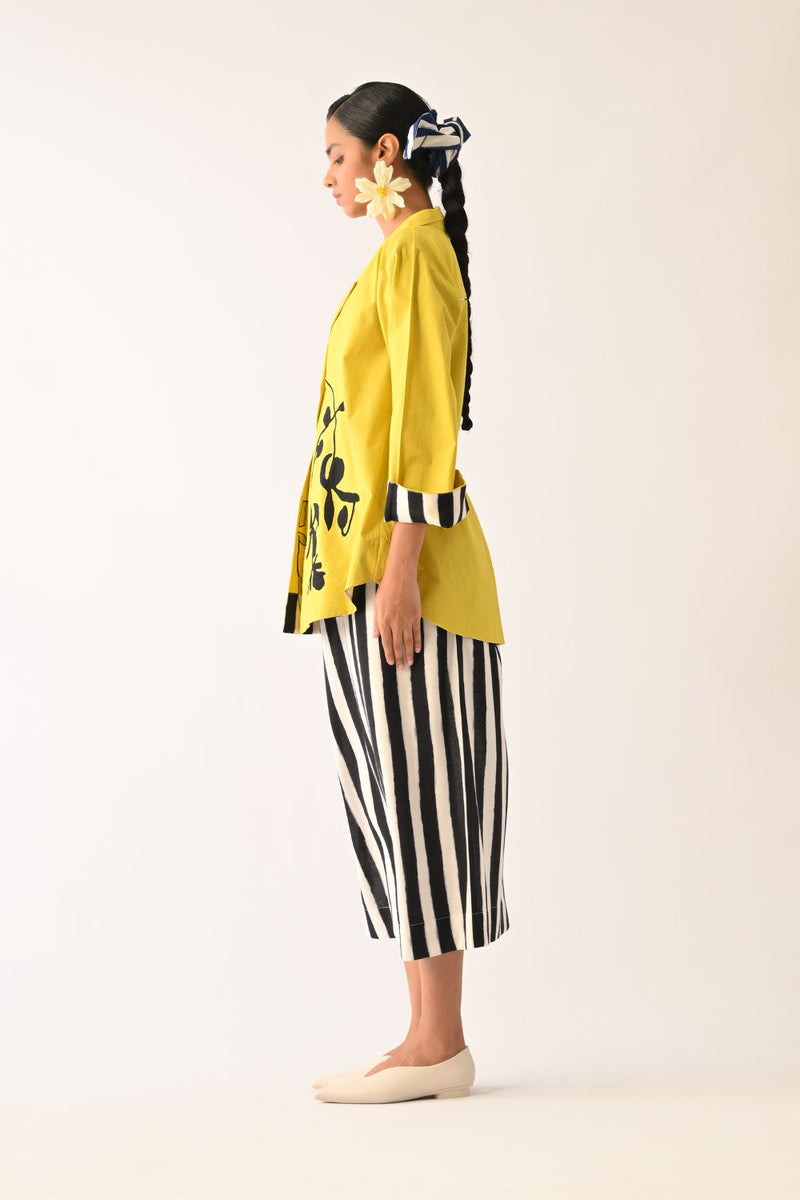 Mono Citrus Appliqué Jacket poplin jacket/overlay by O'Frida in citrus for women Worldwide