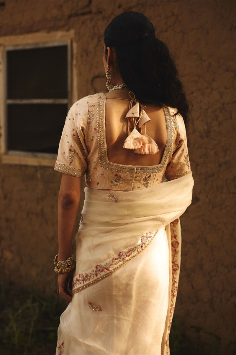 OJASVI BLOUSE brocade by Rashika Mittal in multi color for women Worldwide
