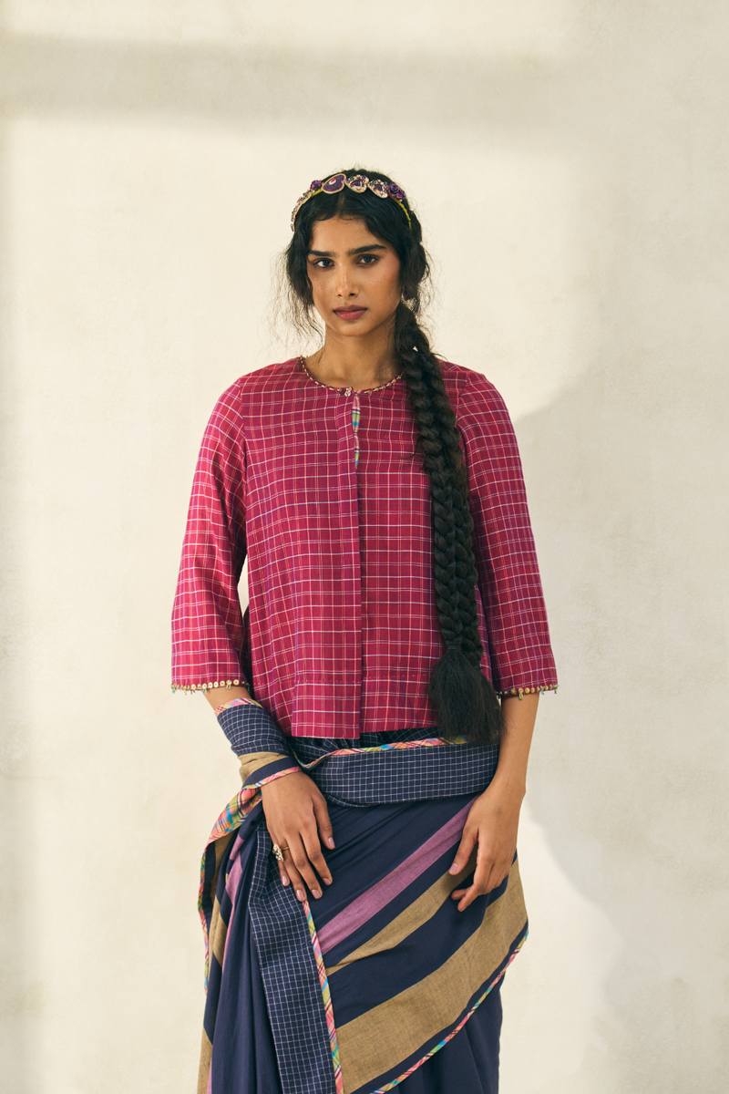 Oscar Top cotton by SWATTI KAPOOR for women Worldwide