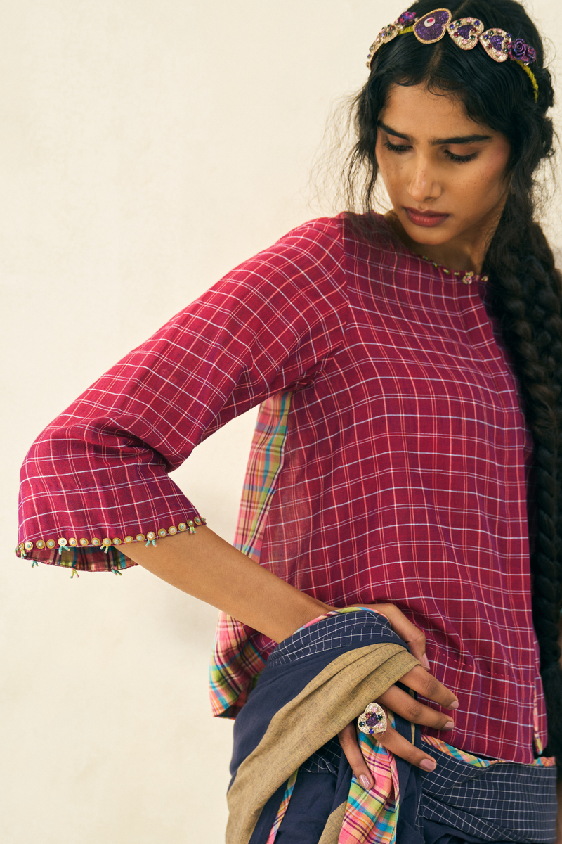 Oscar Top cotton by SWATTI KAPOOR for women Worldwide