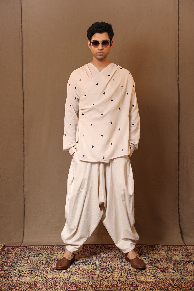 Off-White EMB Back Club Overlap Set (2 PCS)
