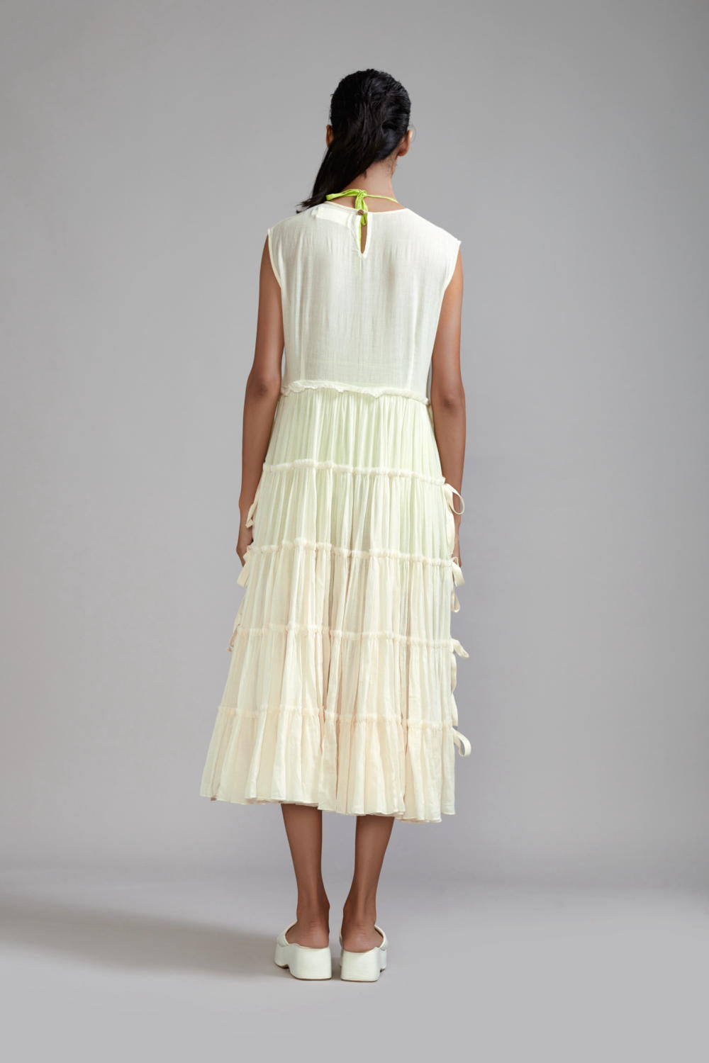 Off-White Tiered Tie Tunic