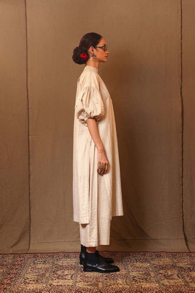 Off-White Big Club Tunic 100% cotton by Mati in white color for women Worldwide