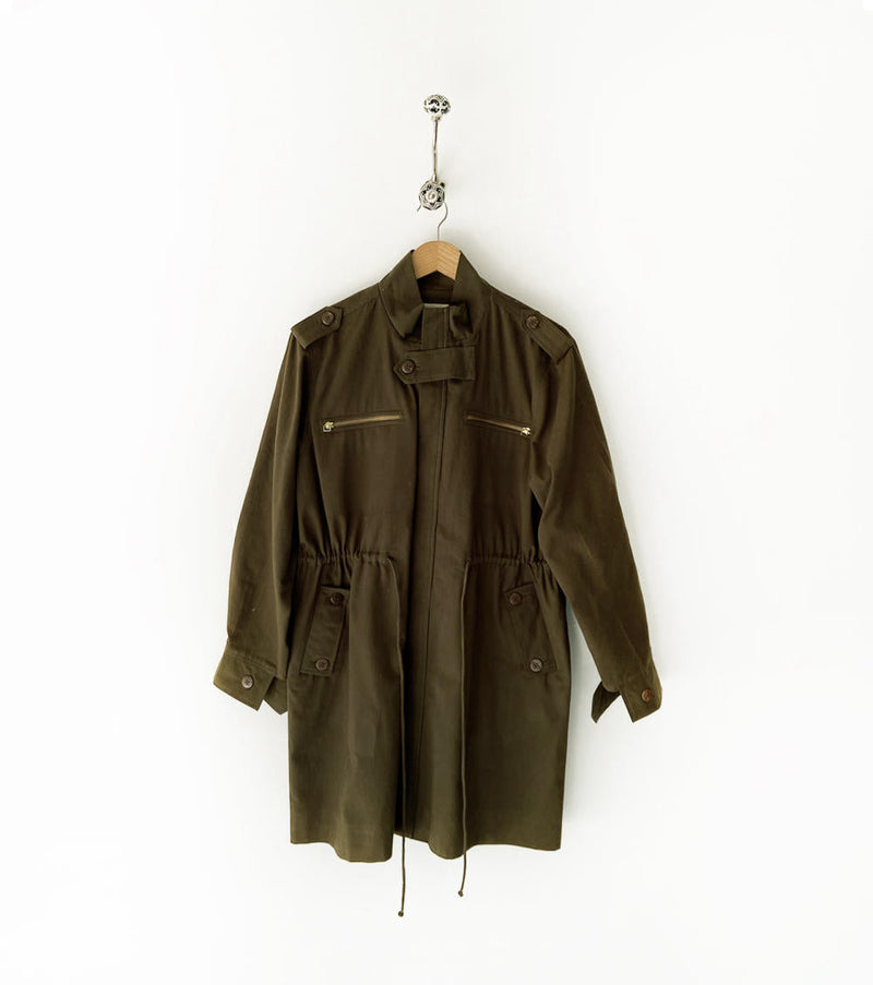 Olive Parka Jacket Jackets & Overlays by Khara Kapas for women Worldwide