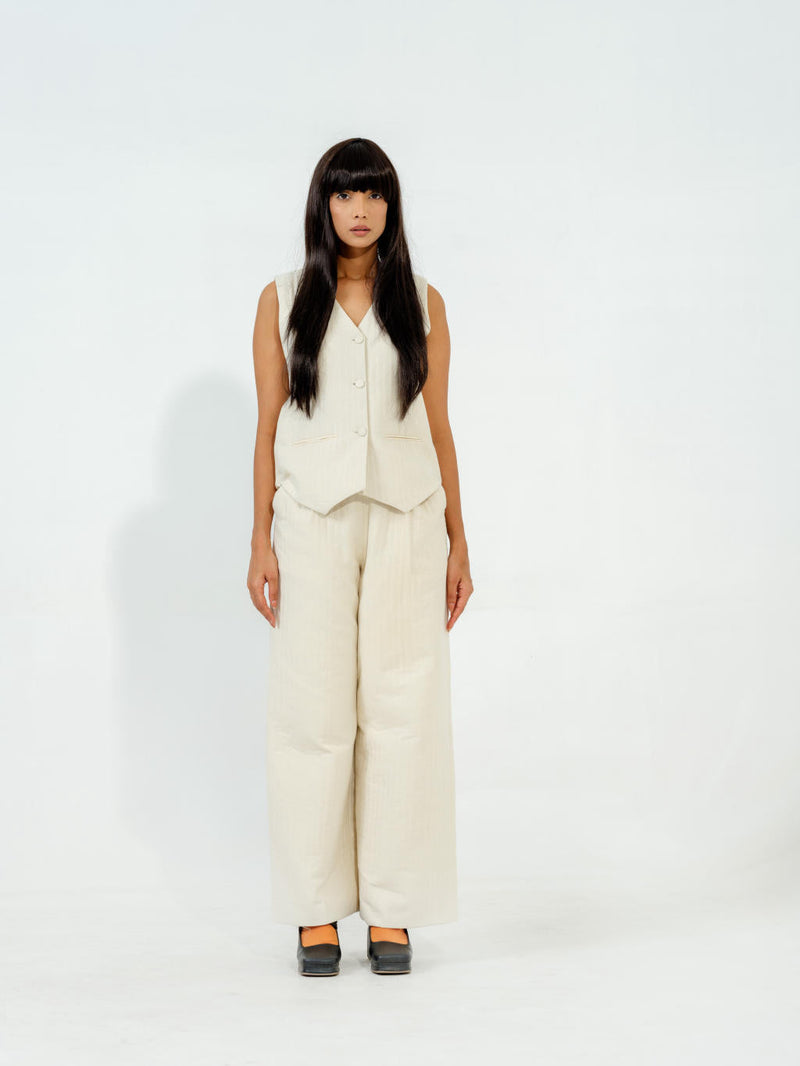 Oolong Pants cotton matty pants/trousers by Stoique in grey for women Worldwide