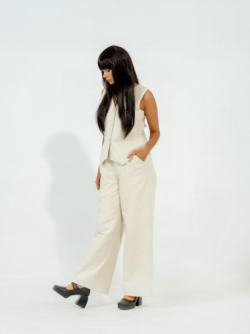 Oolong Waistcoat cotton matty jackets and overlays by Stoique in grey for women Worldwide