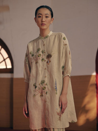 Oracle Tunic - Botanical Ivory