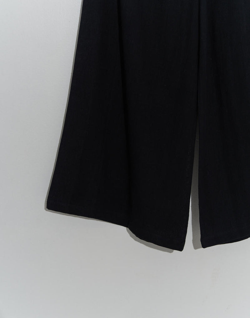 Organic black lounge-Pant cotton by World of Crow in black color for women Worldwide