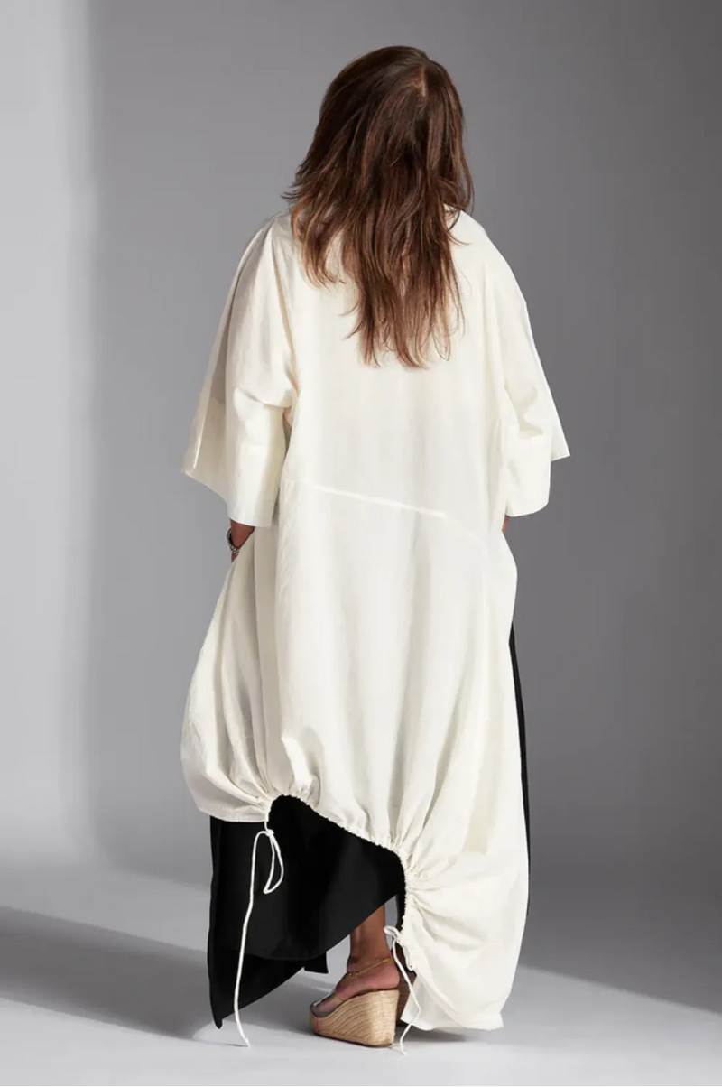 Orien Shirt-White cotton by Chola in white color for women Worldwide