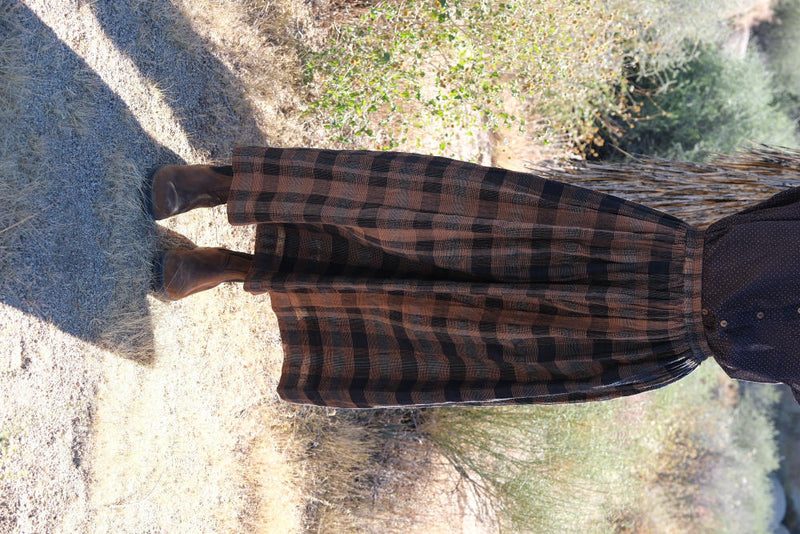 Oxford skirt cotton by World of Crow in multi color for women Worldwide