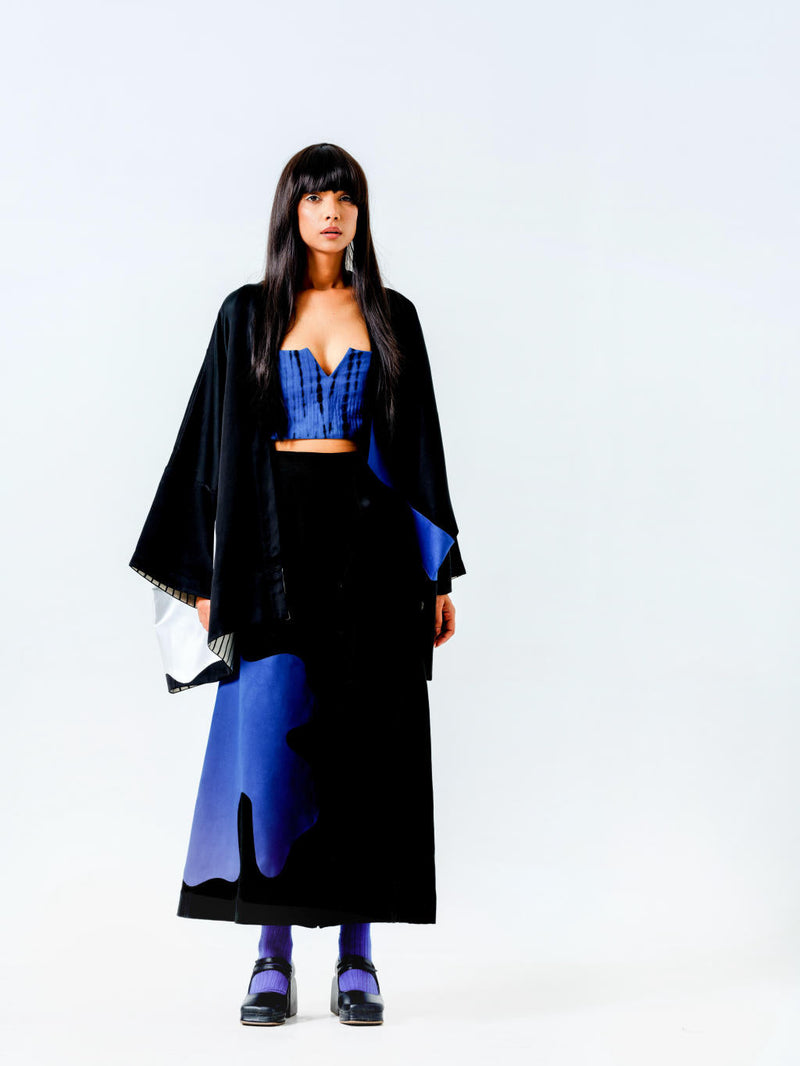 Oyster Top cotton matty tops and shirts by Stoique in black, blue for women Worldwide