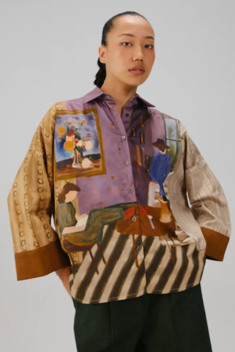 Panel Shirt - Living Room satin by CORD for women Worldwide