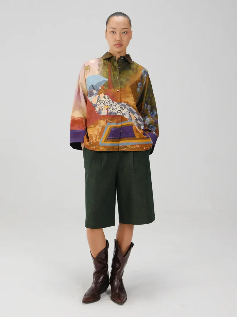 Panel Shirt - Lakeside satin by CORD for women Worldwide