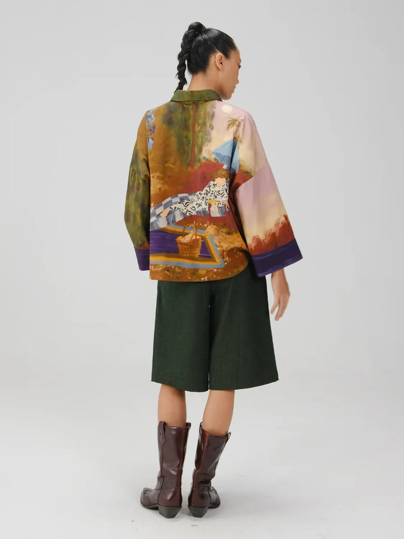 Panel Shirt - Lakeside satin by CORD for women Worldwide